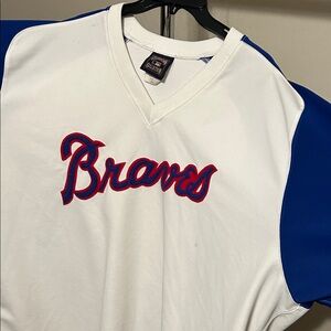Braves White and Blue Jersey